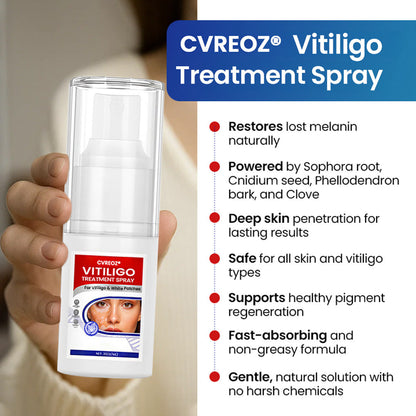 Cvreoz®Vitiligo Treatment Spray — Visible Results in Weeks, 100% Natural & Steroid-Free