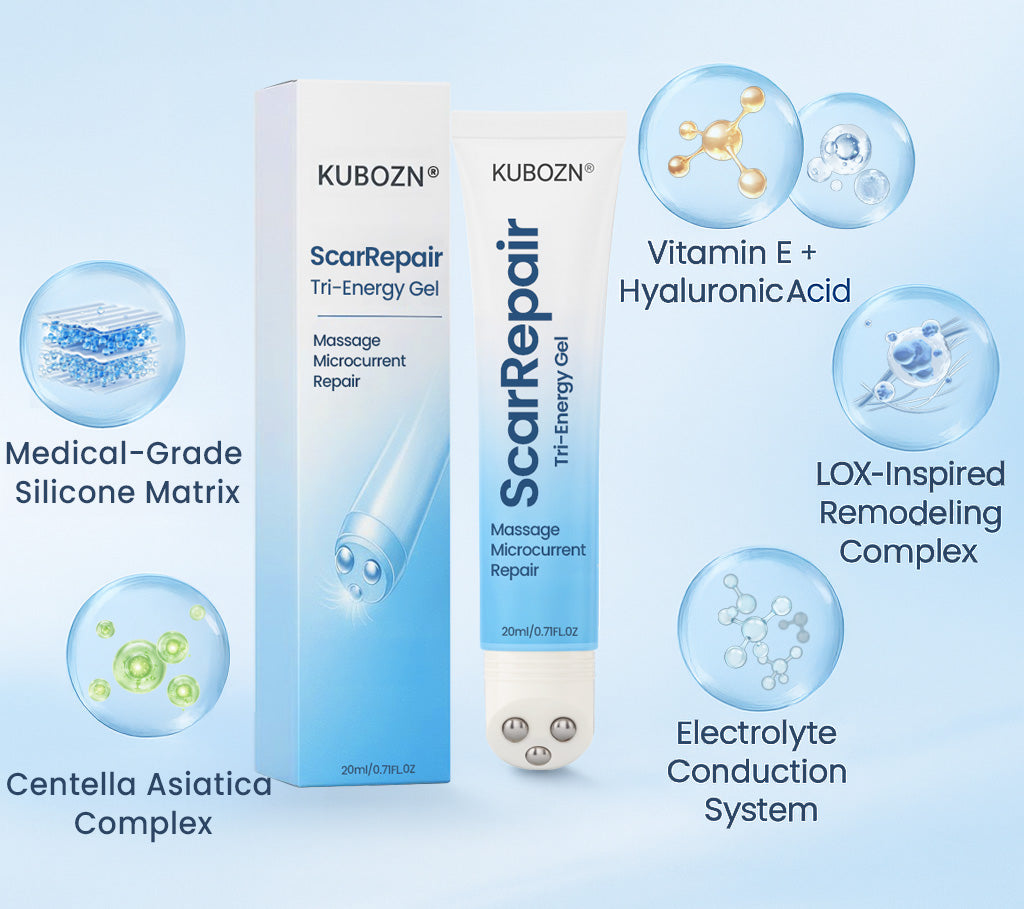 KUBOZN® Triple-Roller Microcurrent ScarRepair Gel