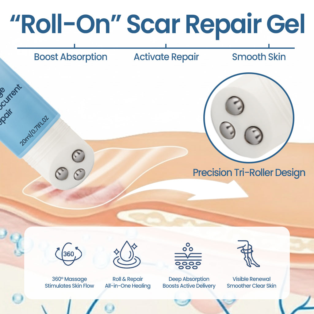 KUBOZN® Triple-Roller Microcurrent ScarRepair Gel (Offer)