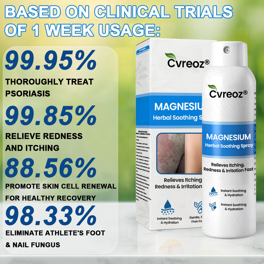 ✅  Official Store: Cvreoz® Magnesium Herbal Psoriasis Spray ⚕️ (Offer)