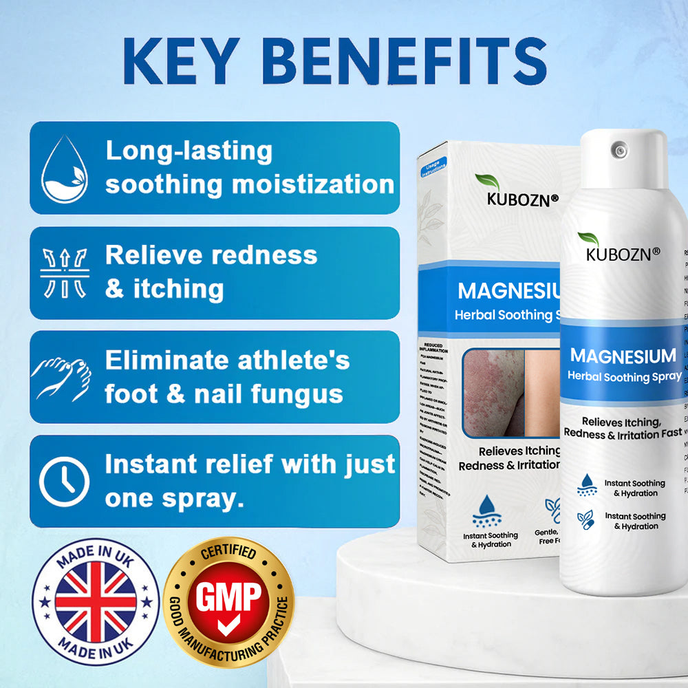 ✅  Official Store: KUBOZN® Magnesium Herbal Psoriasis Spray ⚕️
