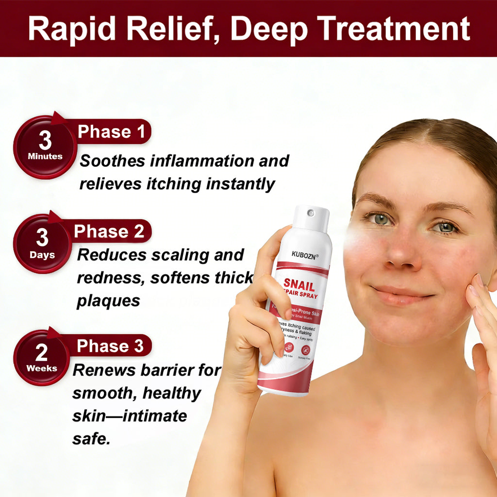 KUBOZN® Snail Repair Spray for Itchy, Flaky Psoriasis Skin (offer)