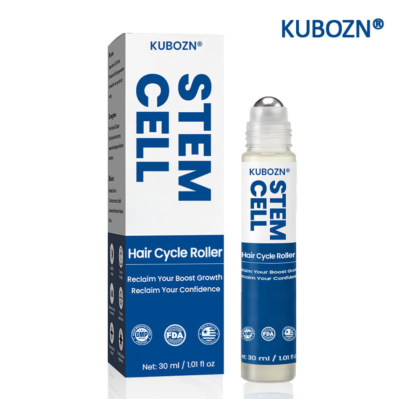 KUBOZN® STEM Cell Hair Cycle Roller: A Breakthrough Micro-Roller That Activates Follicles for Visible Regrowth.