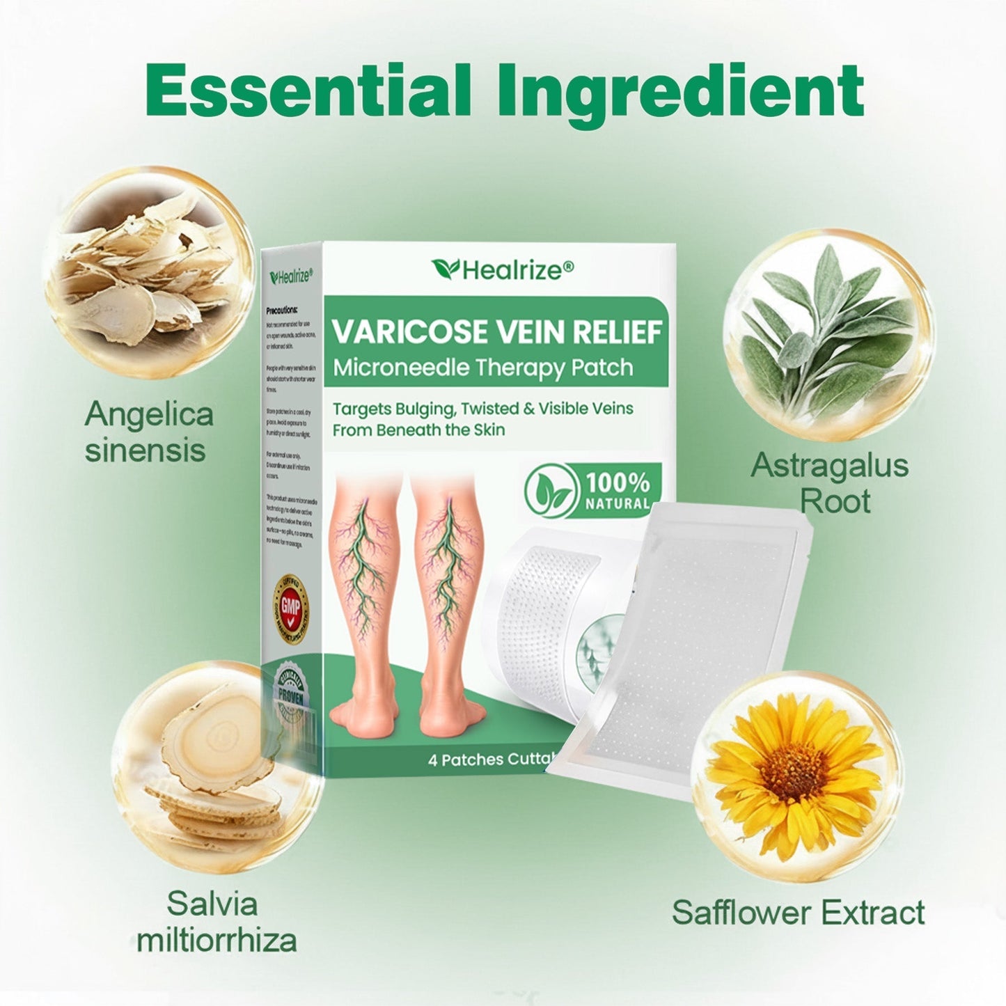 Healrize® VeinEase Microneedle Care Patch⚡Instant Relief, Long-Term Results