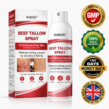 KUBOZN® Beef Tallow Spray for Itchy, Flaky Psoriasis Skin 1