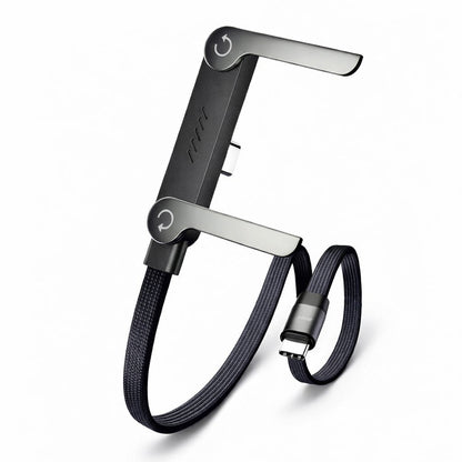 🥇KUBOZN® 2-in-1 Invisible Holder Charger Cable – 240W Fast Charging Cord with Built-In Phone Stand (Offer)